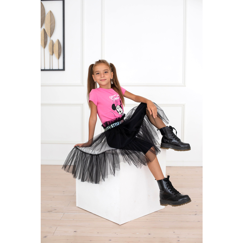 Юбка-накидка Стелла чёрная