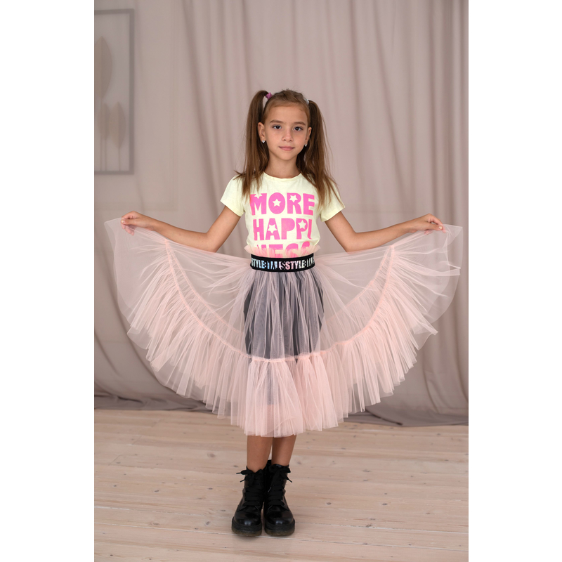 Юбка-накидка Стелла пудра