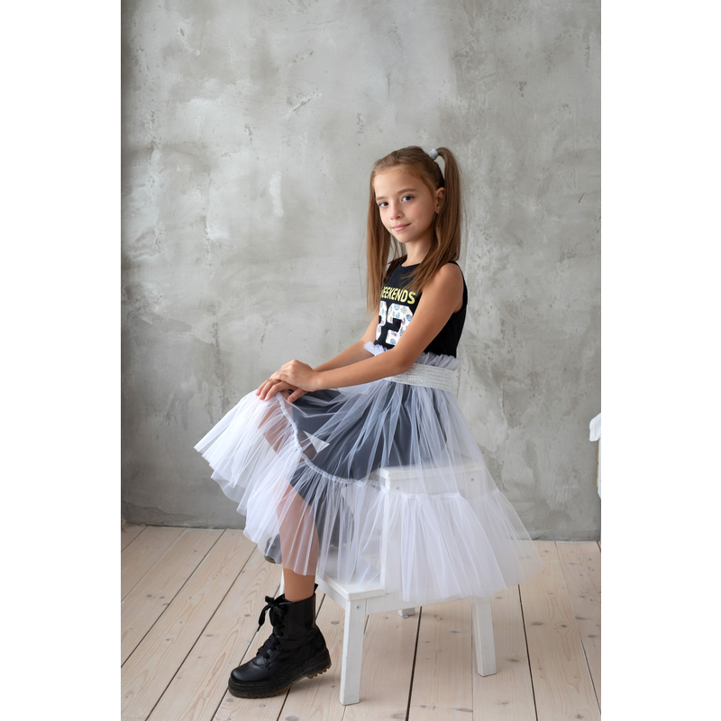 Юбка-накидка Стелла белая