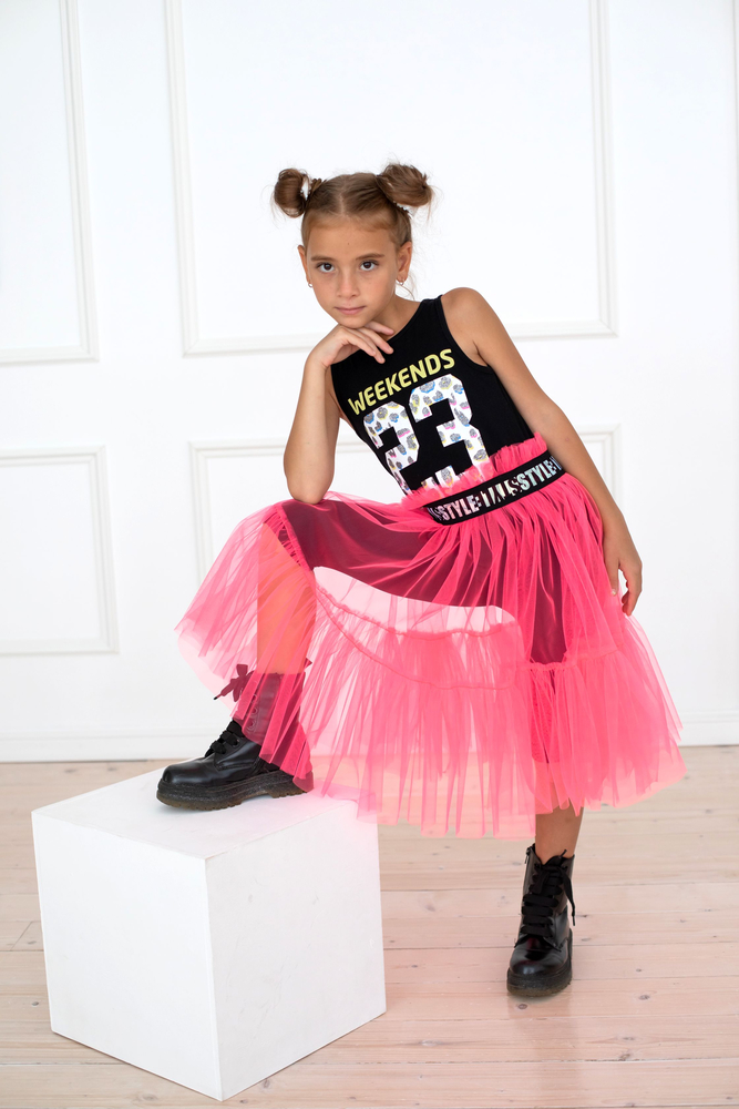 Юбка-накидка Стелла неон