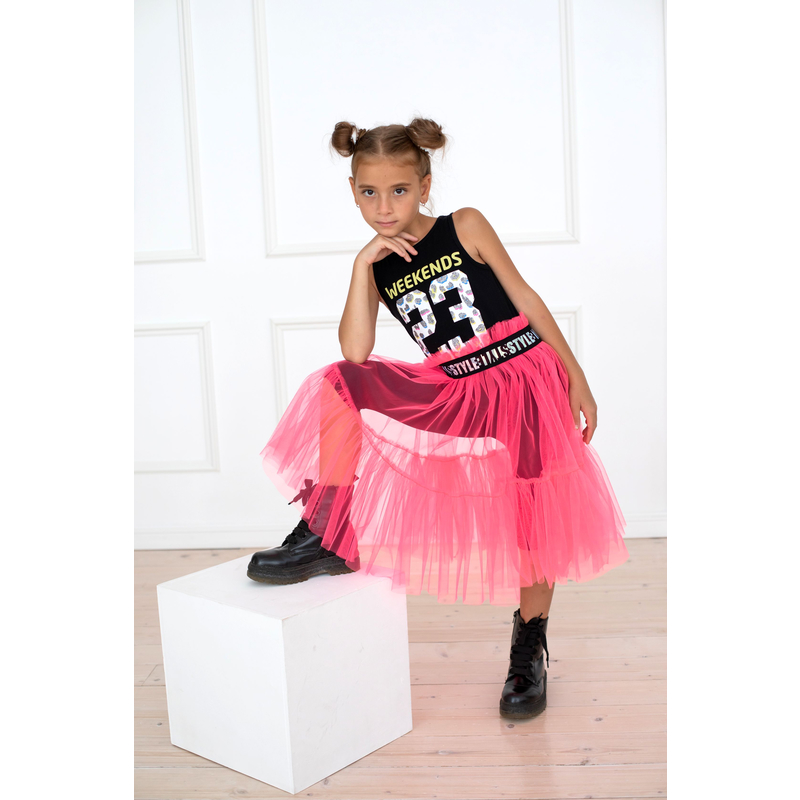 Юбка-накидка Стелла неон