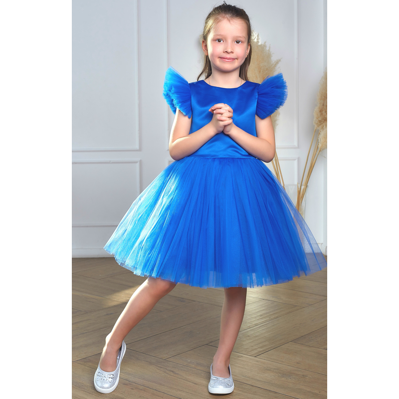 Нарядное платье для девочки Алиса синее