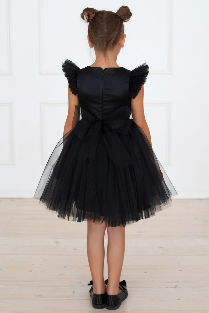 Нарядное платье для девочки Алиса чёрное