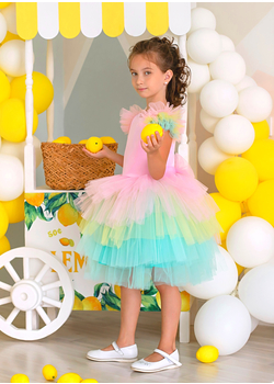 Платье нарядное для девочки Единорожка розовая, изображение 5