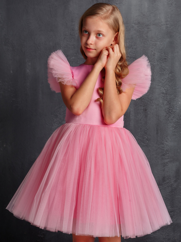 Нарядное платье для девочки Алиса розовое