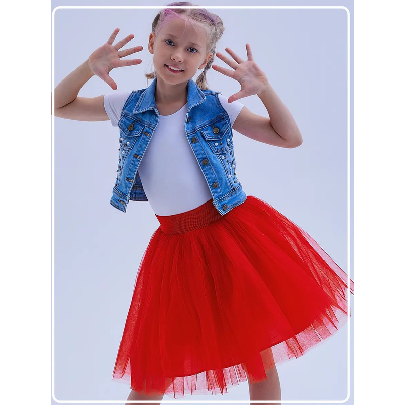 Юбка Барби красная