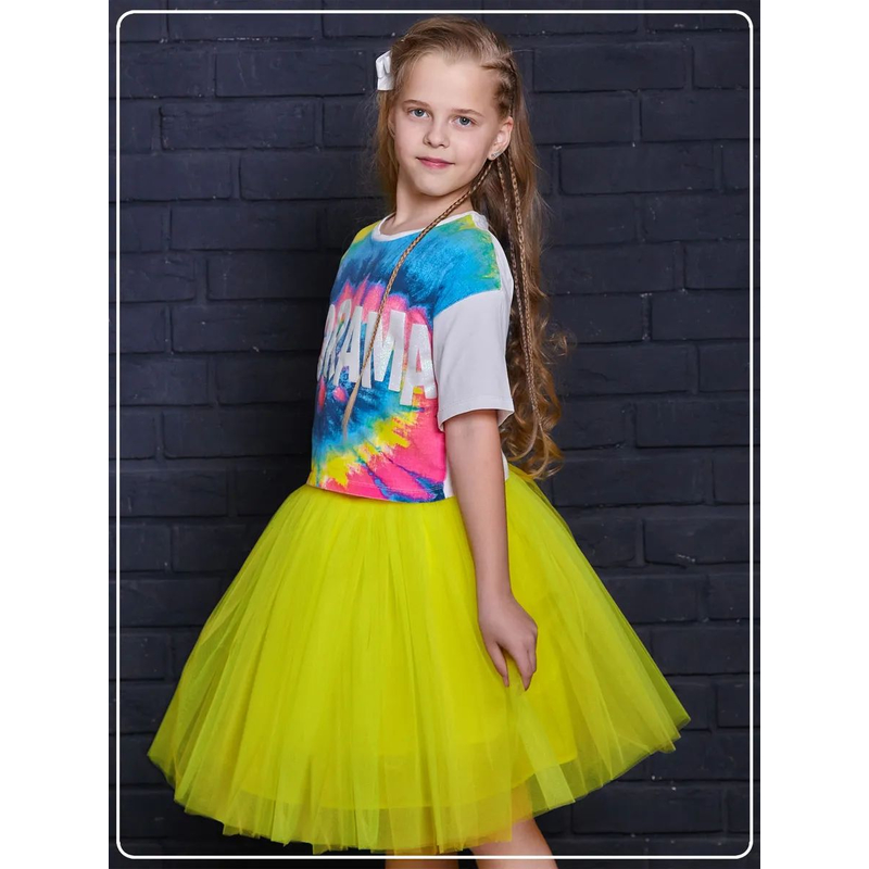 Юбка Барби желтая