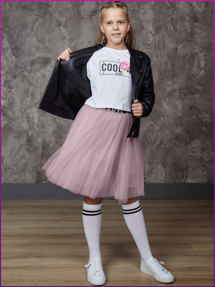 Юбка Барби пудровая