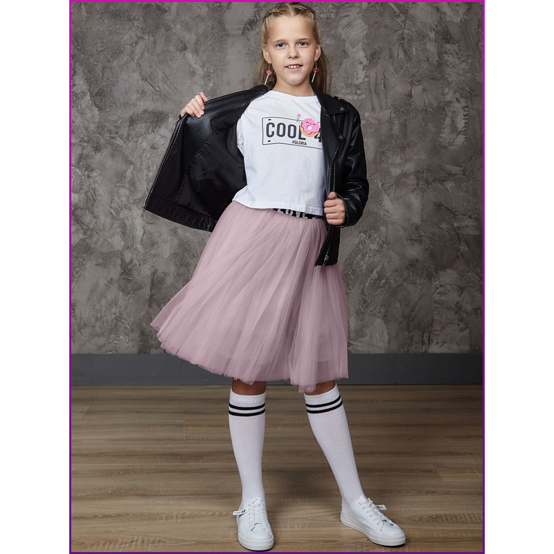 Юбка Барби пудровая