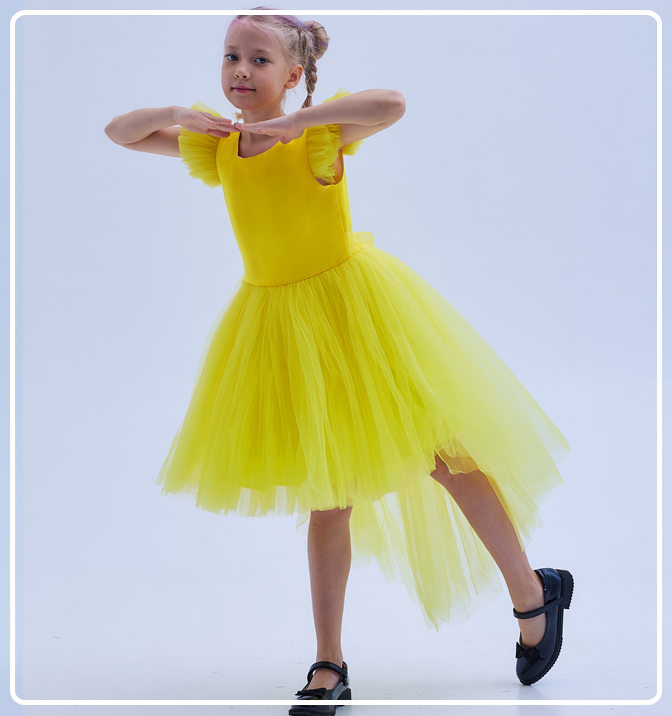 Платье София желтая