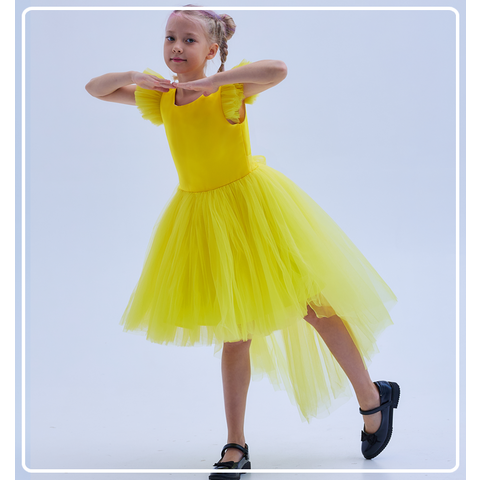 Платье София желтая