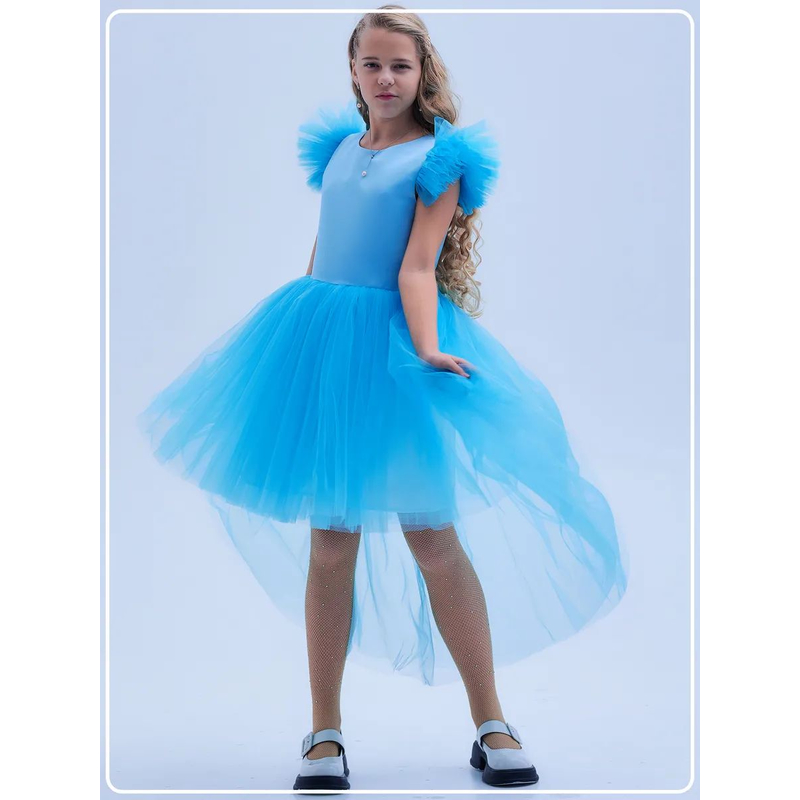 Платье София голубое