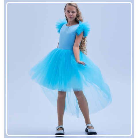 Платье София голубое