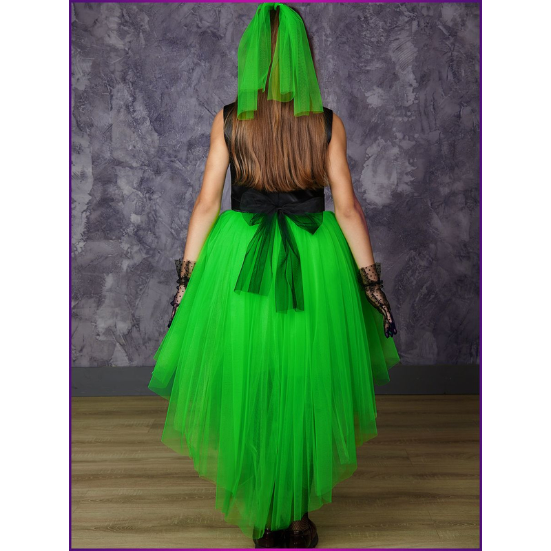 Платье Диско салатовое