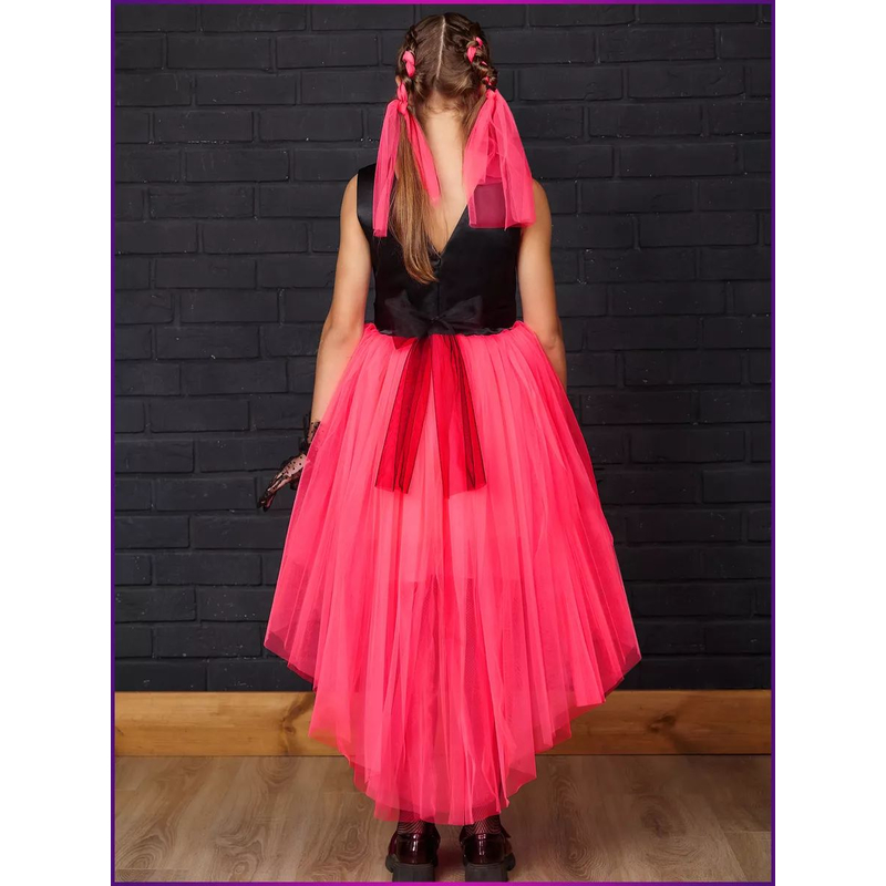 Платье Диско розовый неон