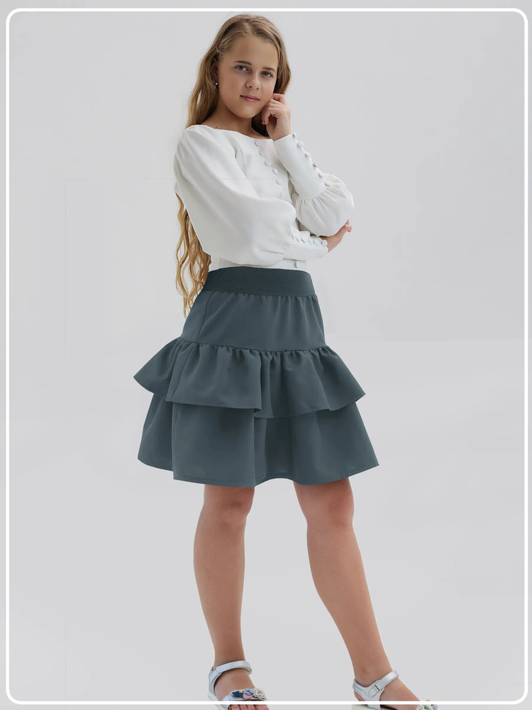 Юбка Виола серая