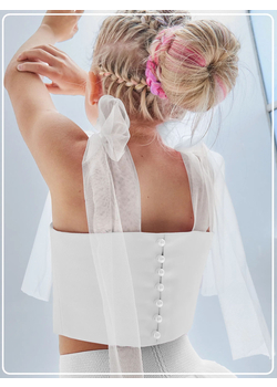 Топ нарядный Оливия белый, изображение 2