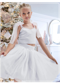 Топ нарядный Оливия белый, изображение 3