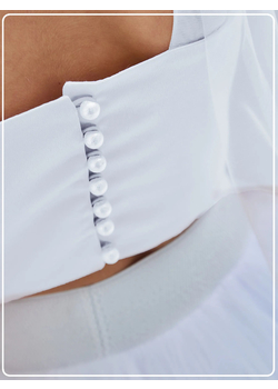 Топ нарядный Оливия белый, изображение 4