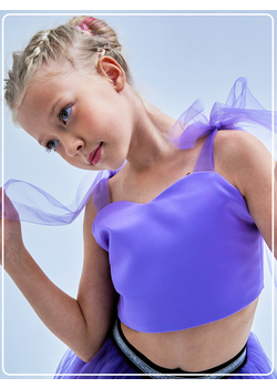 Топ нарядный Оливия фиолетовый, изображение 3