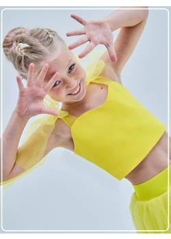 Топ нарядный Оливия желтый, изображение 2