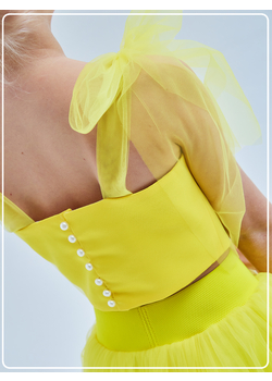 Топ нарядный Оливия желтый, изображение 3