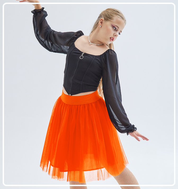 Юбка Майя оранжевая